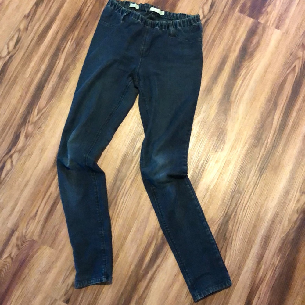 Black pull on jeans